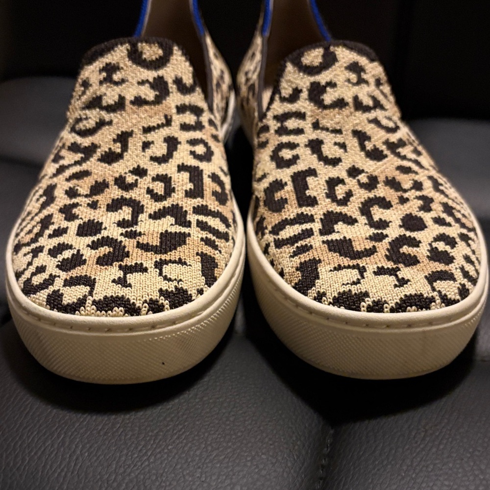 Rothy's Leopard Print Slip on Sneakers - Picture 4 of 5